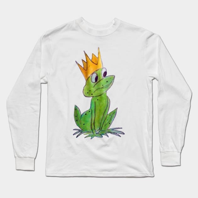 Frog prince Long Sleeve T-Shirt by 4wardlabel